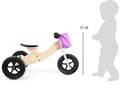 Miniatyrbild 4 av 4: 2-i-1 Maxi Pink Balance Bike-Tricycle