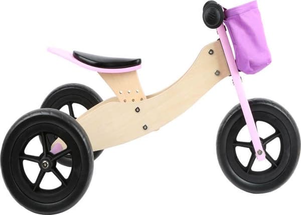 2-i-1 Maxi Pink Balance Bike-Tricycle