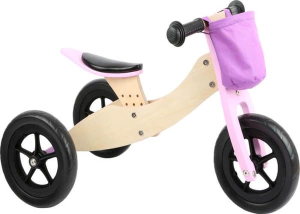 2-i-1 Maxi Pink Balance Bike-Tricycle