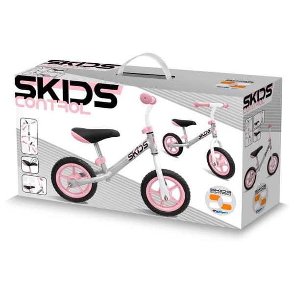 Grå och rosa balanscykel - SKIDS CONTROL