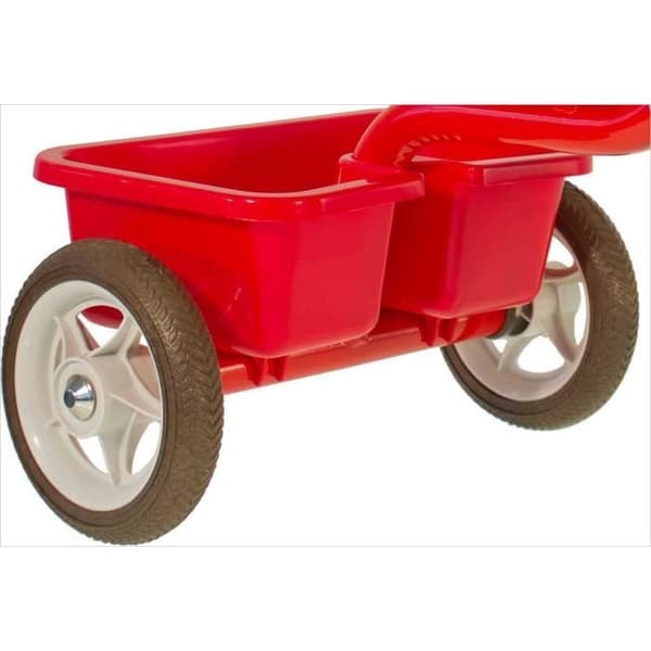 Trehjuling för barn - ITALTRIKE - Transporter Champion - Metallram - Plasthink - Röd