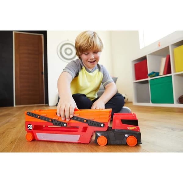 Toy - HOT WHEELS - Mega Transporter - Röd - För barn från 3 år - Plast