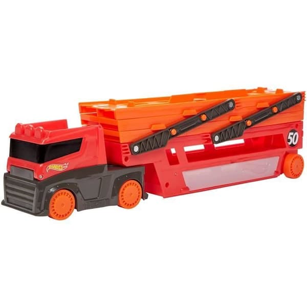 Toy - HOT WHEELS - Mega Transporter - Röd - För barn från 3 år - Plast