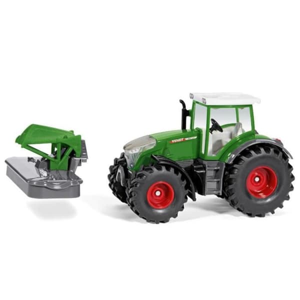 Traktorleksak med frontklippare - SIKU - Fendt 942 Vario - Kompatibel med SIKU-leksaker i skala 1/50