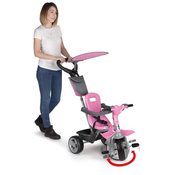 Baby trehjuling - FEBER - Baby Plus Music Pink - Med musikklaviatur - 3 hjul