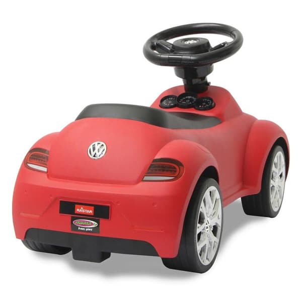 Jamara VW Beetle Push Car med ratthorn och tippskydd - Röd