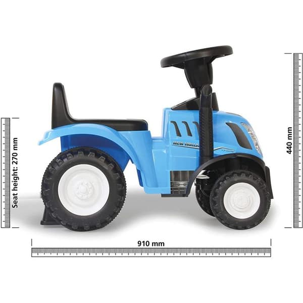 New Holland T7 traktor med släp, spade och kratta för barn - Jamara Kids