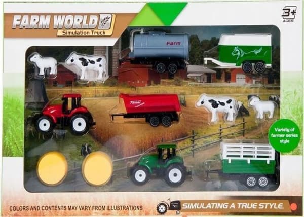 Traktor - jordbruksfordon - byggfordon Madej Set med traktor 009218 54660