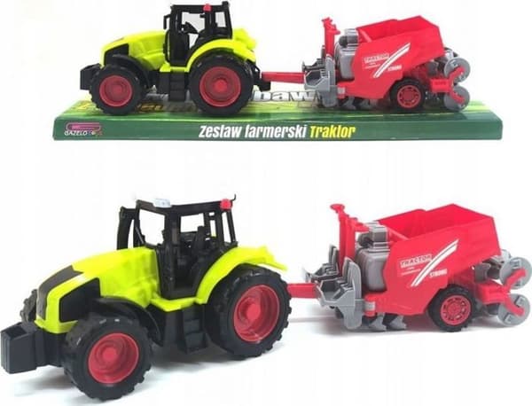 Traktor - jordbruksfordon - byggfordon Gazelo Traktor med jordbruksmaskin G200139 54818