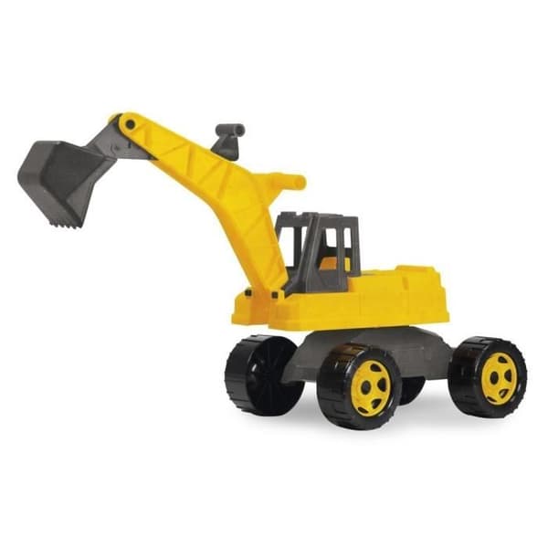 Grävmaskin - LENA - GIGA TRUCKS SM02217 - Gul och Grå - Plast och Trä - 3 år och uppåt