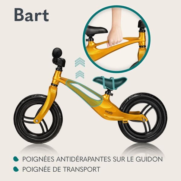 Lionelo - Balanscykel Bart barncykel - Gul