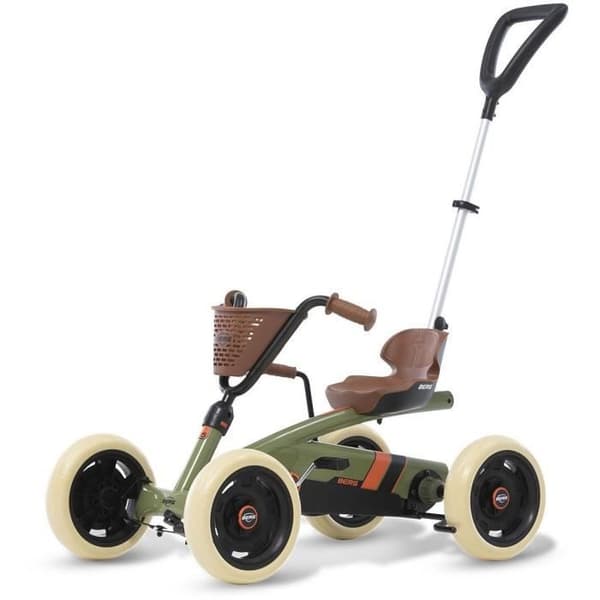 BERG Buzzy Retro 2-i-1 grön pedalkart för barn i åldrarna 2 till 5 år