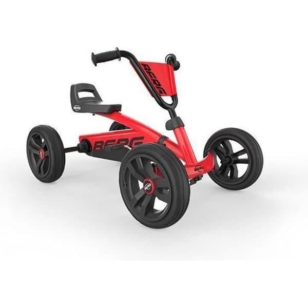 Buzzy Red pedal kart - BERG - För åldrarna 2 till 5 - Justerbar ratt och säte - Supertysta EVA-däck