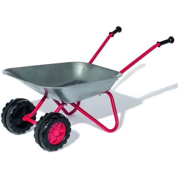 2-hjulig metall skottkärra för barn - ROLLY TOYS - Pojke och flicka - Från 30 månader - Grå och rosa