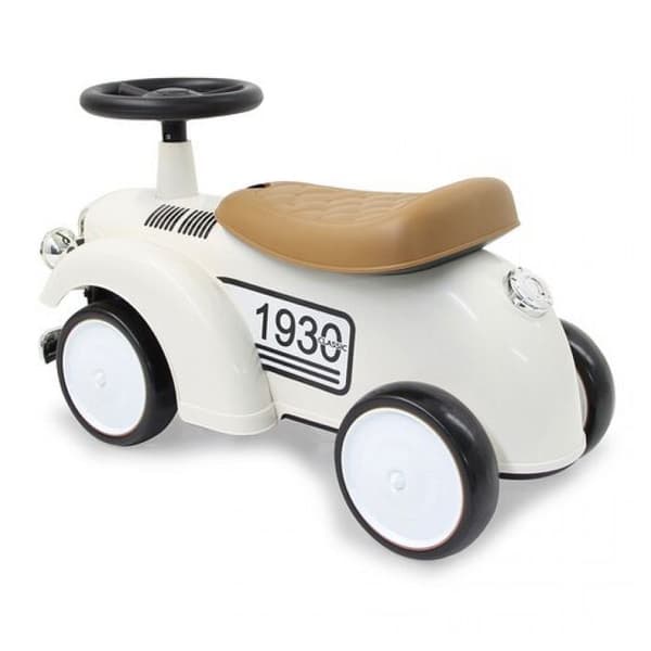 Push-Car Klassisk Bil vit