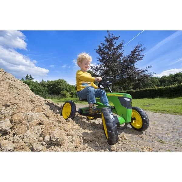 BERG Buzzy John Deere pedalkart - Gul/Orange - För barn i åldrarna 2 till 5 år