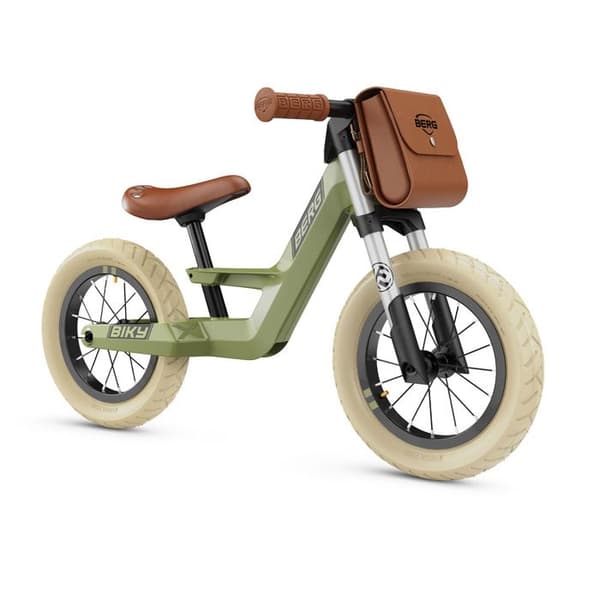 Balanscykel - BERG TOYS - Green Retro Biky - Lätt och bekväm - För barn från 2 till 5 år
