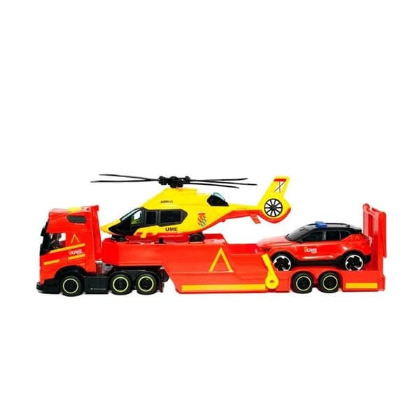 Räddningsfordon - Dickie Toys - 40 cm - Ljus och Ljud - Helikopter och Bil - Från 3 år