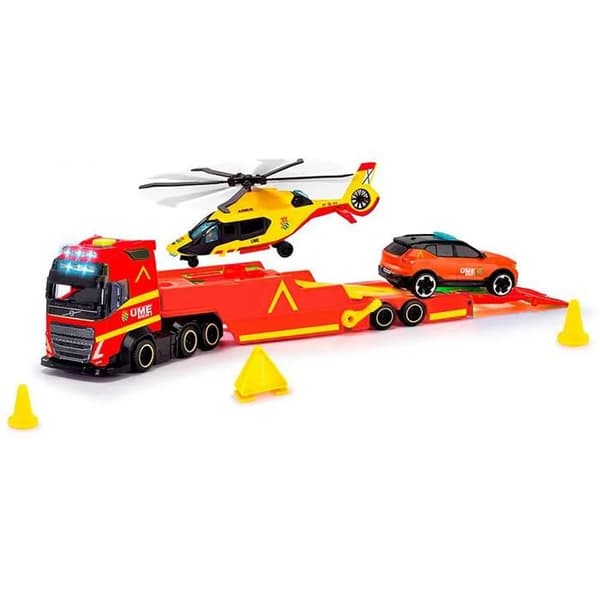 Räddningsfordon - Dickie Toys - 40 cm - Ljus och Ljud - Helikopter och Bil - Från 3 år