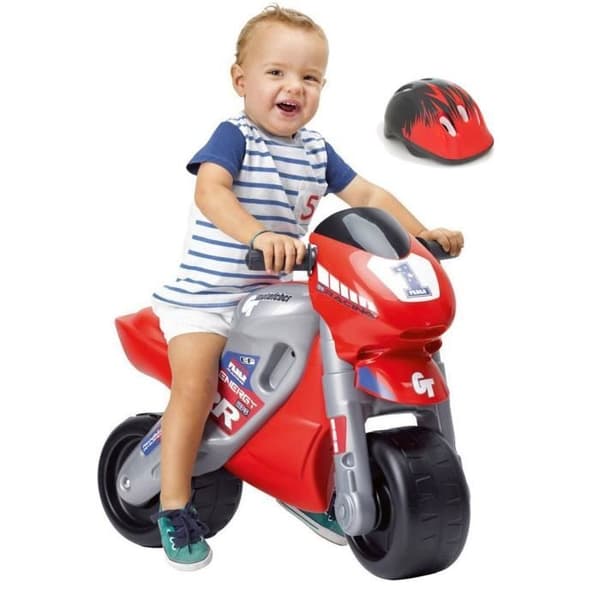 MotoFeber 2 Racing balanscykel åkande med hjälm - FEBER - Barn - 2 hjul - Röd