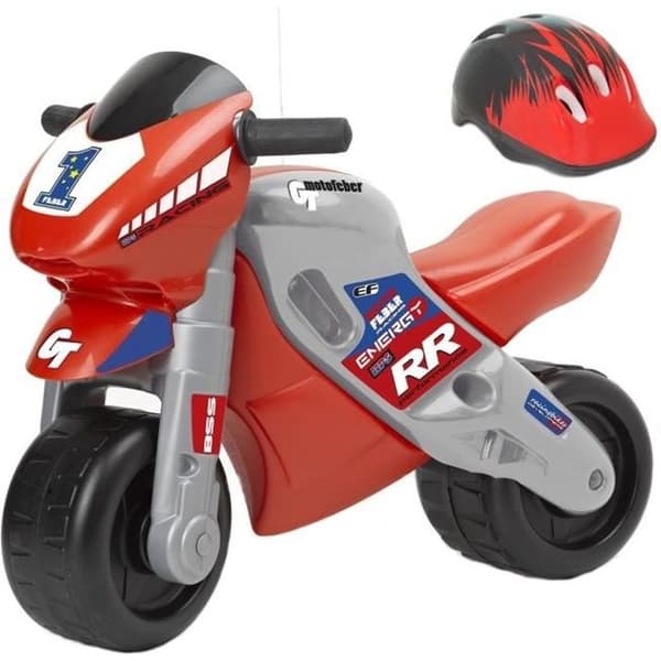 MotoFeber 2 Racing balanscykel åkande med hjälm - FEBER - Barn - 2 hjul - Röd