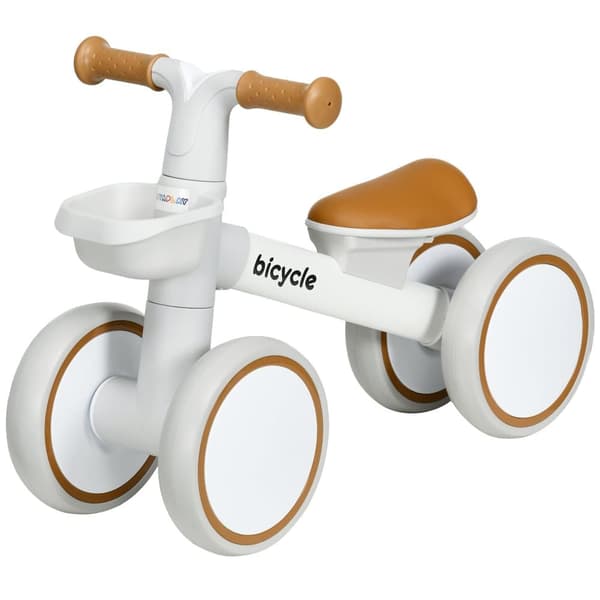 Løbecykel, 56x27x39 cm, Brun Hvid