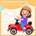 Miniatyrbillede 7 af 9: Ride-on legetøjsbil, 77.5x41.5x45 cm, Rød