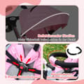 Miniatyrbillede 8 af 9: Tre-hjulet cykel, 2in1, 112x50x104 cm, Pink
