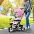 Miniatyrbillede 2 af 9: Tre-hjulet cykel, 2in1, 112x50x104 cm, Pink
