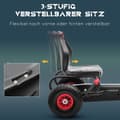 Miniatyrbild 4 av 9: Go-Kart, 121x58x61 cm, Röd+Svart