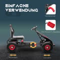 Miniatyrbild 5 av 9: Go-Kart, 121x58x61 cm, Röd+Svart
