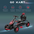 Miniatyrbild 8 av 9: Go-Kart, 121x58x61 cm, Röd+Svart