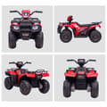 Miniatyrbillede 8 af 9: Elektrisk Børne Quad, 88x45x50 cm, Sort+Rød