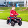 Miniatyrbillede 2 af 9: Elektrisk Børne Quad, 88x45x50 cm, Sort+Rød