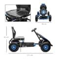 Miniatyrbild 3 av 9: Go-Kart, 121x58x61 cm, Blå Svart