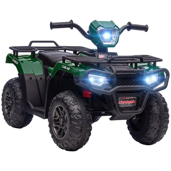 Elektrisk Børne Quad, 88x45x50 cm, Sort+Grøn