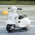 Miniatyrbillede 2 af 9: Elektrisk Motorcykel til Børn, VESPA, 66.5x38x52 cm, Hvid