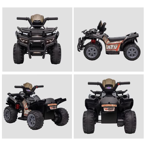Mini Elektrisk Quad, 70x42x45 cm, Sort