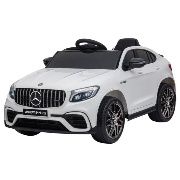 Elektrisk bil för barn, 12V Mercedes-Benz AMG GLC63S COUPE, 115x70x55 cm, Vit