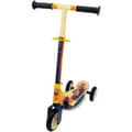 Miniatyrbild 1 av 6: Smoby - Bilar - Hopfällbar sparkcykel - 3 tysta hjul - Trädäck - Gul och flerfärgad - Sparkcykel med justerbart styre