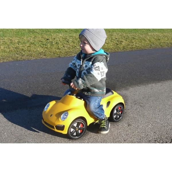 Porsche 911 Yellow ride-on för bebisar från 1 år - Jamara-Kids - Sänkt säte och fallskydd
