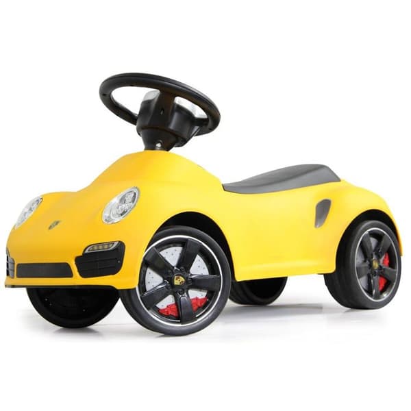 Porsche 911 Yellow ride-on för bebisar från 1 år - Jamara-Kids - Sänkt säte och fallskydd