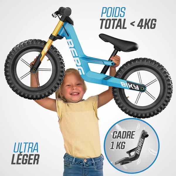 BERG Biky Cross balanscykel med handbroms blå