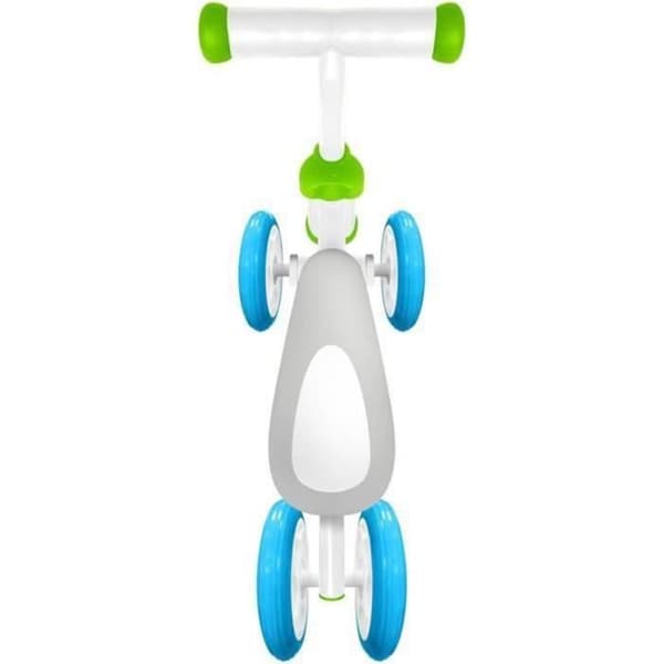 Baby Walker -liukujalustainen tasapainopyörä - ergonominen teräsrunko - 4 PVC-pyörää - mukava ja turvallinen - vihreä