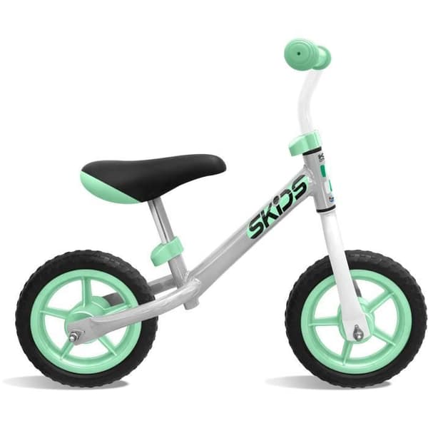 Grå og turkis løbecykel - SKIDS CONTROL