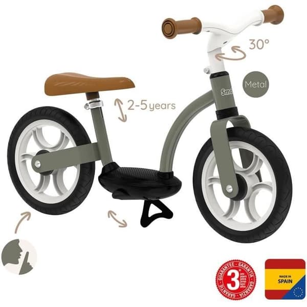 Komfort Balanscykel - Smoby - Unisex - Grön - Utomhus - Barn