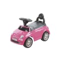 Miniatyrbild 1 av 6: DEVESSPORT - Bärare Fiat 500 - Rosa För barn från 12 till 36 månader, ratt med horn och ljud, förvaringsutrymme och ryggstöd