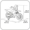 Miniatyrbild 4 av 5: Motocross för barn - FEBER - Motor Cross 400F 6V Röd - Elektrisk - Från 3 år