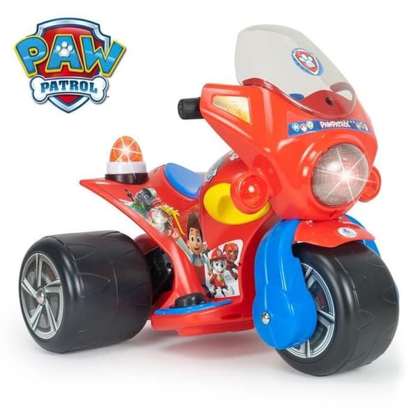 Paw Patrol 6V elektrisk fyrhjuling - INJUSA - Röd - 3 hjul - Pojke - Från 1 år