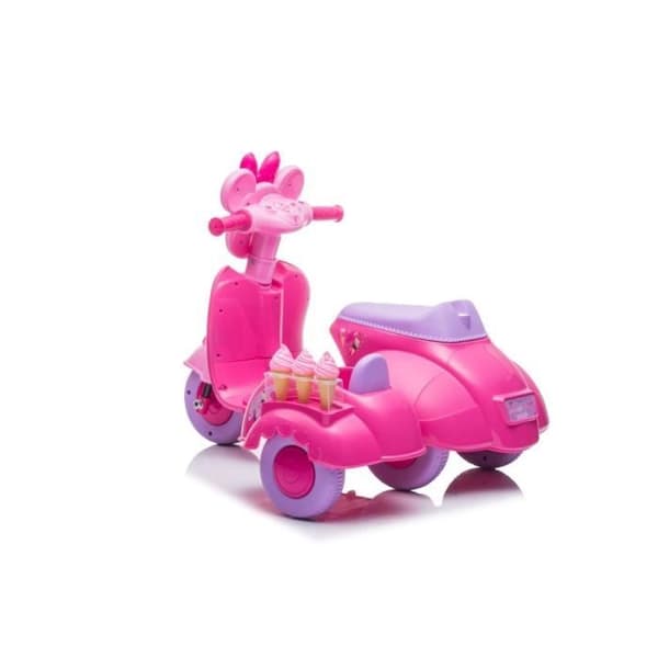 Elmotorcykel för barn JT5258, 6 Volt, 1 Säte(n), Motor: 1 x 35W, Batteri: 6V4Ah, Hastighet: 2,5 km - h, Rosa
